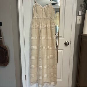NWT Minuet Cream Lace Dress